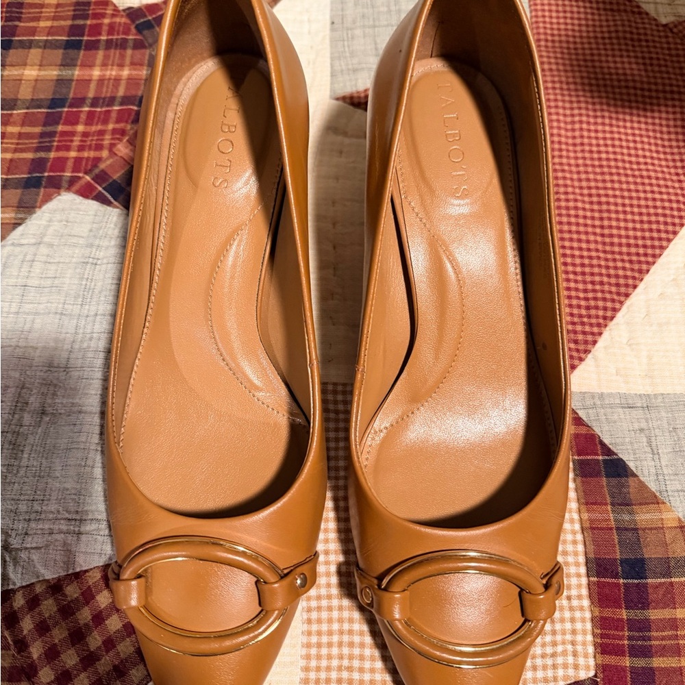 Talbots Women's Brown Leather Heels
